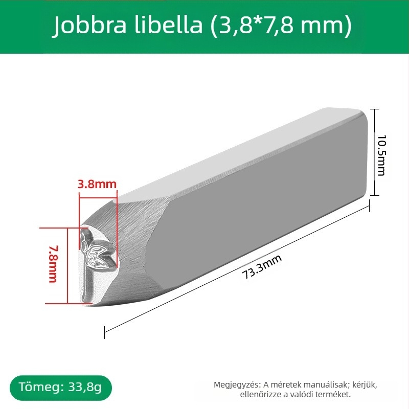 Ékszer gravírozó véső – CNC-megmunkált, edzett, magas keménységű acélból készült eszköz, arany- és ezüst hajdíszek gravírozásához