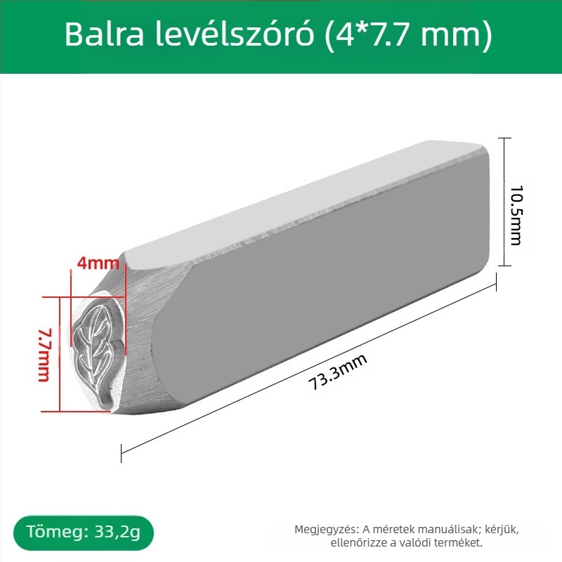 Ékszer gravírozó véső – CNC-megmunkált, edzett, magas keménységű acélból készült eszköz, arany- és ezüst hajdíszek gravírozásához