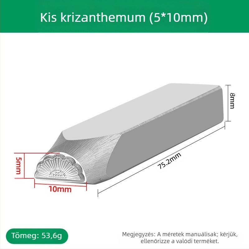 Ékszer gravírozó véső – CNC-megmunkált, edzett, magas keménységű acélból készült eszköz, arany- és ezüst hajdíszek gravírozásához