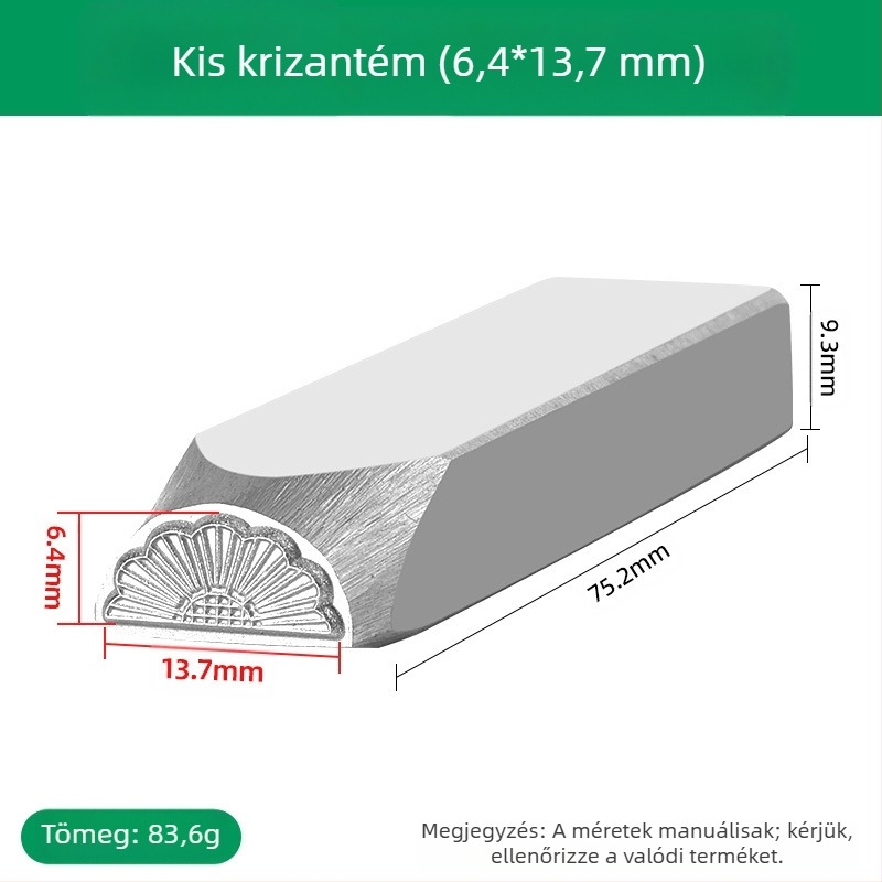 Ékszer gravírozó véső – CNC-megmunkált, edzett, magas keménységű acélból készült eszköz, arany- és ezüst hajdíszek gravírozásához