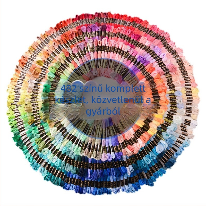 airo hímzőfonal készlet — poliészter-pamut anyag, háztartási textilekhez, keresztszemes hímzéshez alkalmas