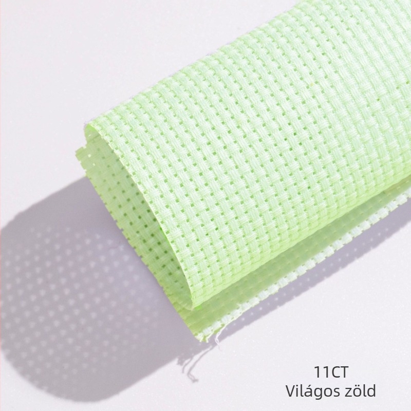 11CT pamut hímzőanyag jacquard mintával (100% pamut; környezetbarát festés; GB szabvány)