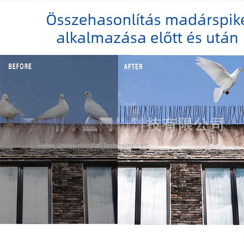 Archerfish rozsdamentes acél madár- és macskatüskék, modell arcbs02, madárriasztó, korrózióálló