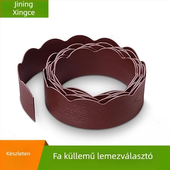 Fű- és kőelválasztó szalag, PE anyag, tájépítés, Xingce, fa mintázat