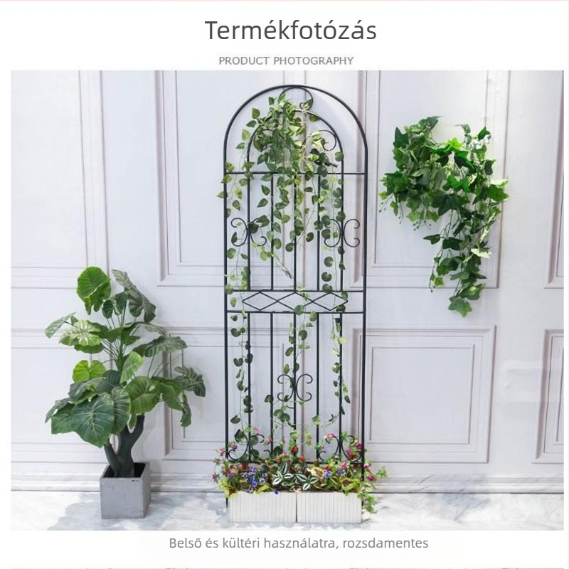 Fém futókeret növényekhez, önálló, két szintű, moduláris