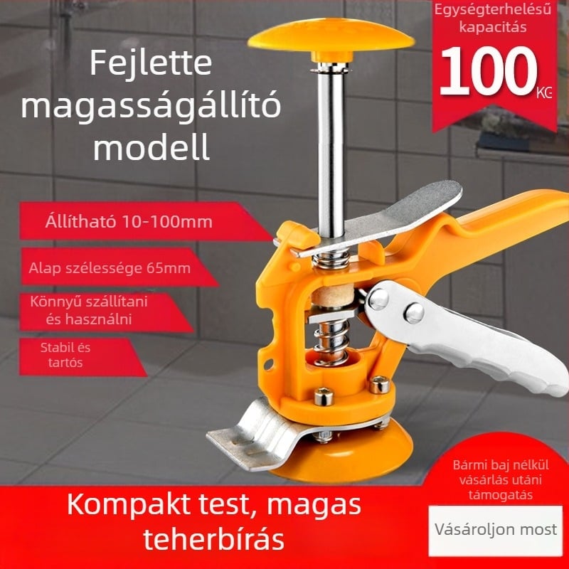 Komuxin Fejlesztett egyoszlopos magasságállító csempe eszközökhöz – helymeghatározó nivél, falicsempe egyengető, magasságállító készülék