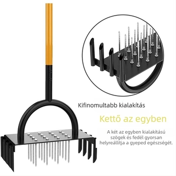 Álló gyep aerátor – kerti talajlazító és megforgató eszköz