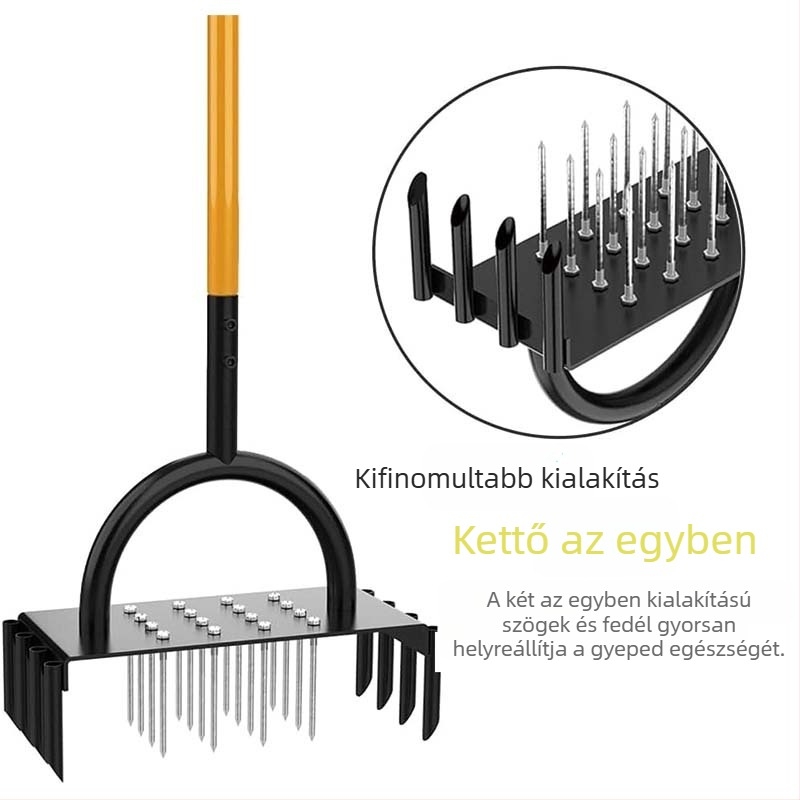 Álló gyep aerátor – kerti talajlazító és megforgató eszköz