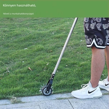 Kerthez való kerékforgó fűnyíró és élező eszköz – levehető kézi szegélyező, gyomirtás (Márka Isunpro; Alkalmazás: Kert; Kerékforgó; Levehető kézi szegélyező; Gyomirtás)