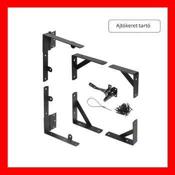 ajtókeret tartó készlet, szénacél, modell 5689, Rhetech, permetezett felület, modern minimalista stílus
