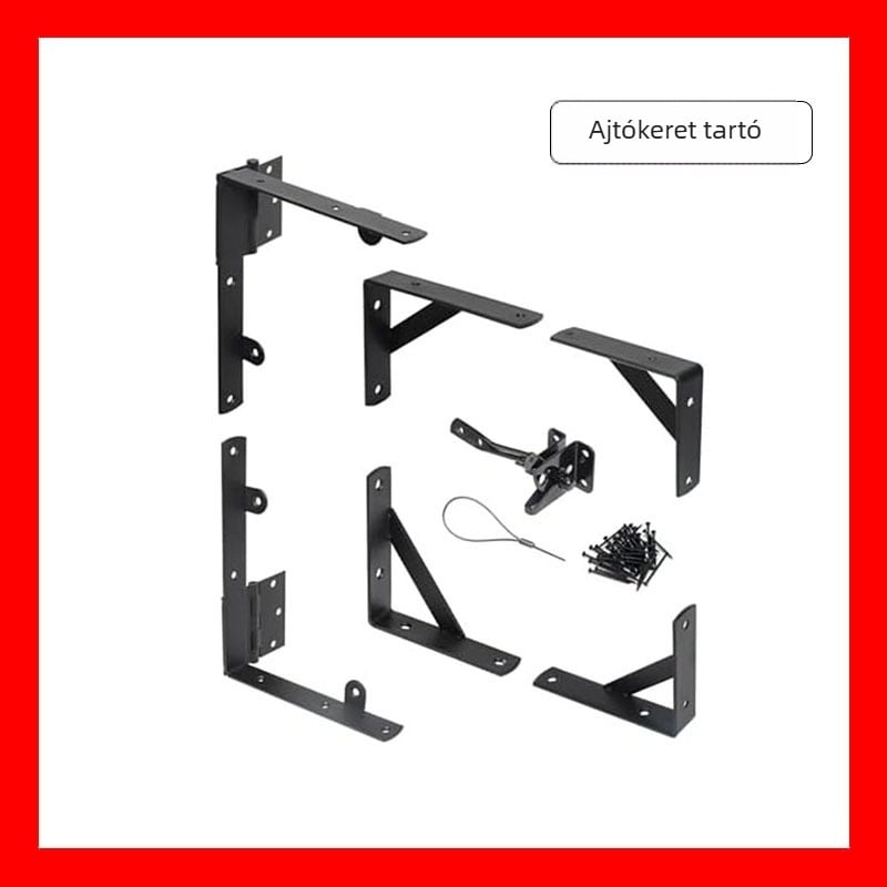 ajtókeret tartó készlet, szénacél, modell 5689, Rhetech, permetezett felület, modern minimalista stílus