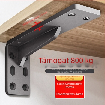 Háromszög alakú vas tartókeret — nehéz teherbírású keret polcra, függő szekrény és íróasztal számára, modern stílus minimalist, felület sütéses festéssel