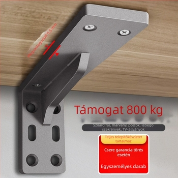 Háromszög alakú vas tartókeret — nehéz teherbírású keret polcra, függő szekrény és íróasztal számára, modern stílus minimalist, felület sütéses festéssel