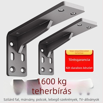 Háromszög alakú vas tartókeret — nehéz teherbírású keret polcra, függő szekrény és íróasztal számára, modern stílus minimalist, felület sütéses festéssel