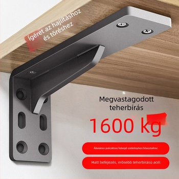 Háromszög alakú vas tartókeret — nehéz teherbírású keret polcra, függő szekrény és íróasztal számára, modern stílus minimalist, felület sütéses festéssel