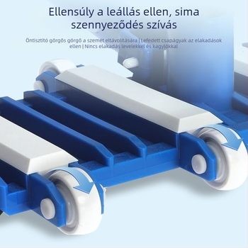 MONITOK Rozsdamentes acél medencetisztító eszköz kefével és szívófej tartozékokkal