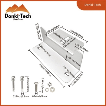 Z tartó napelemes panelhez – alumínium ötvözet, fotovoltaikus blokk, Donchi