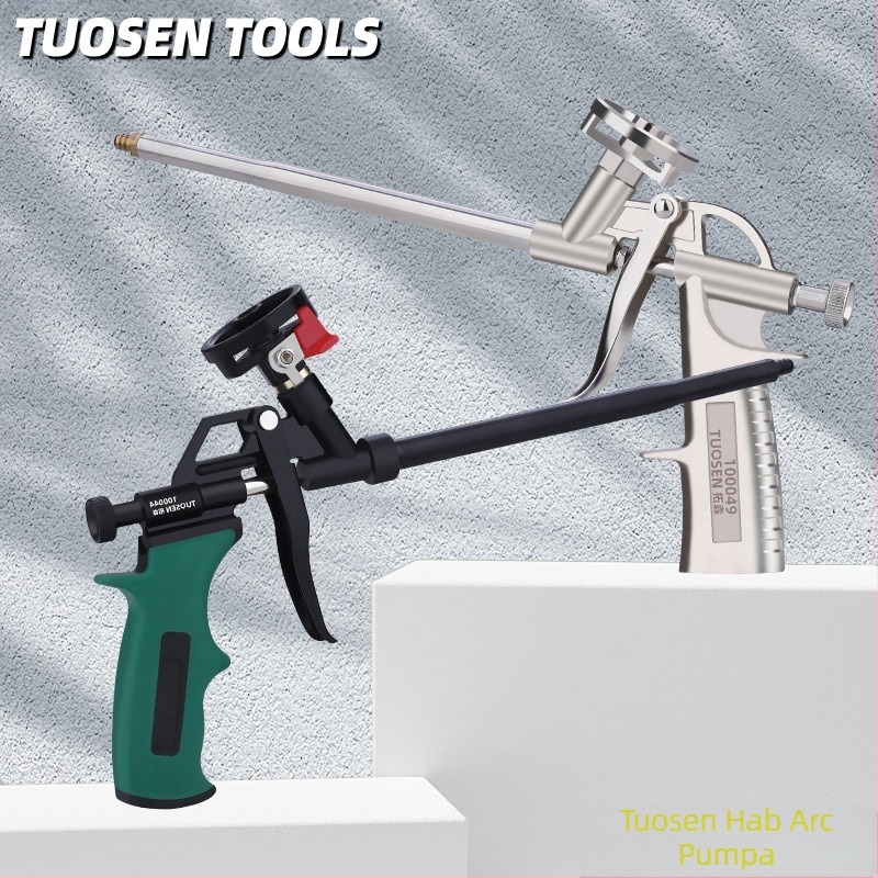 Poliuretánhab-szigetelő pisztoly klímaablakok és ajtókhoz, könnyen tisztítható, ötvözettest