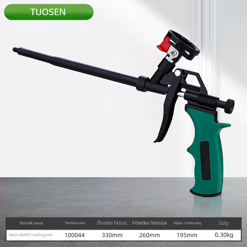 Poliuretánhab-szigetelő pisztoly klímaablakok és ajtókhoz, könnyen tisztítható, ötvözettest