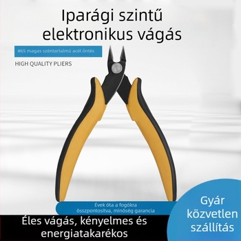 Mobiltelefon javító fogók, TR-25, 65Mn acél, 2,5 mm vastag harapófogó