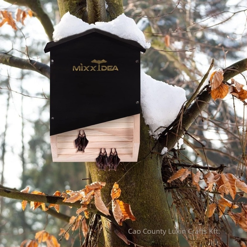 Denevérház – tömörfa, kültéri falra szerelhető, Luxin Ihy-030