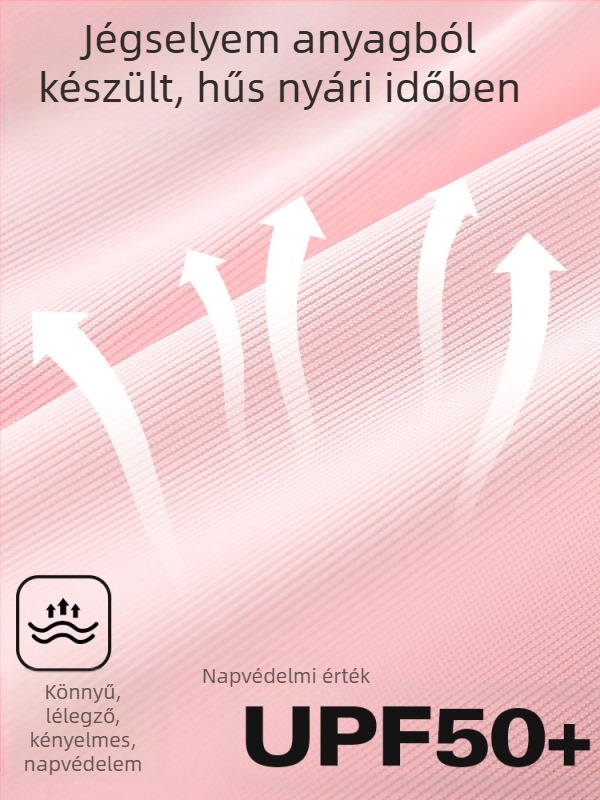 Lányoknak szóló casual nadrág, gyorsan szárad, napvédelem, poliészter 91,2%