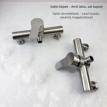 Rozsdamentes acélból készült beépített zuhanycsaptelep kerámiás patronnal