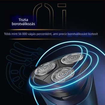 Philips férfi elektromos borotva nedves és száraz használatra, forgó hárompengés fej, lebegő fej, beépített akkumulátor, teljesen mosható test, Sorozat 2 S2509