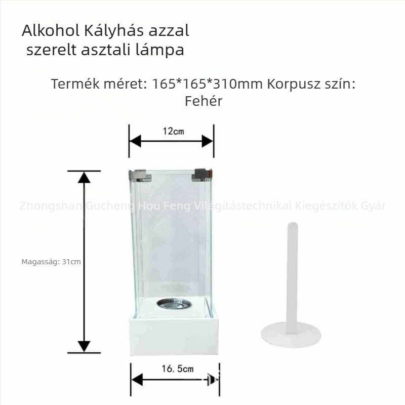 Asztali fém etanolkandalló logó matricával – Hou Feng HF-B008/HF-B009/HF-B010