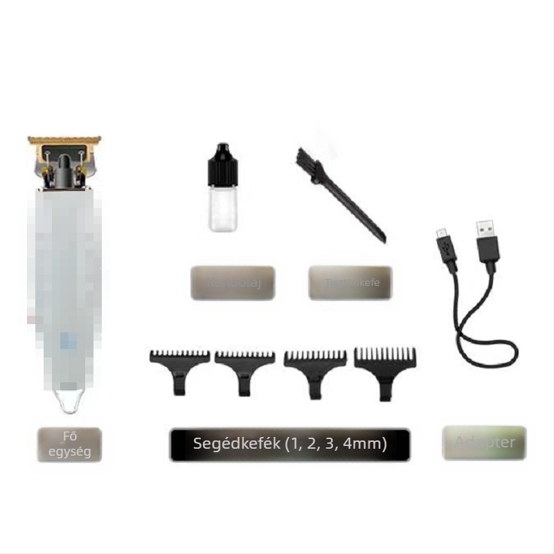 Elektronikus hajvágó KM-1931 – KEMEI, töltés üzemmód, rozsdamentes acél vágófej, teljesítmény 3
