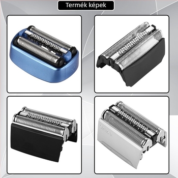 Braun elektromos borotva cserefejek – kompatibilis a 21B32/52/70/92/3579 sorozatokkal, ABS+fém, tömeg 25 g