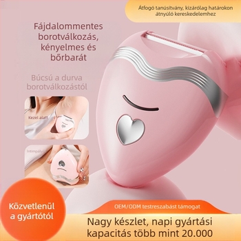 Háromfunkciós elektromos borotva testhez és intim területekhez, USB táplálás, súly 85 g, rozsdamentes acél penge, nedves és száraz használat, modell SS-808