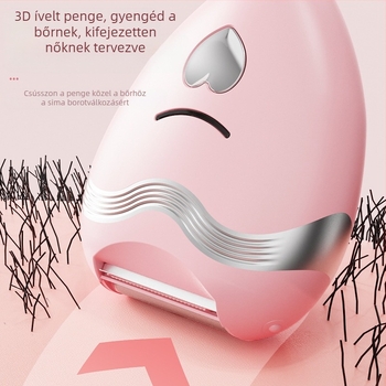 Háromfunkciós elektromos borotva testhez és intim területekhez, USB táplálás, súly 85 g, rozsdamentes acél penge, nedves és száraz használat, modell SS-808