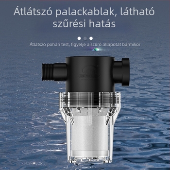 Csőbe épített előszűrő ivóvízhez – rozsdamentes acél szűrő, 1. szintű szűrés, mész- és üledék eltávolítása, cserélhető szűrőelem