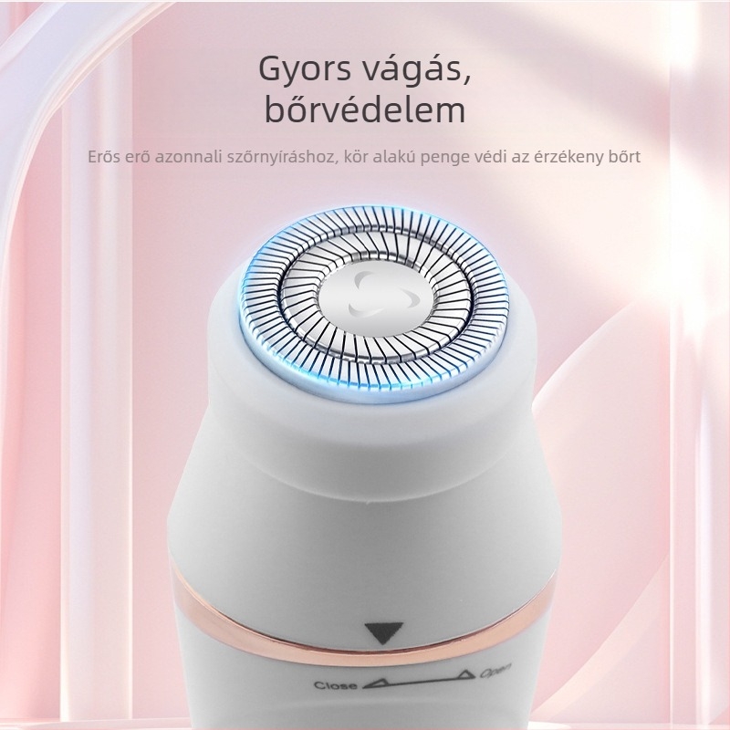 7 az 1-ben női szőrtelenítő készülék, egész testre, USB tápegység, rozsdamentes acél vágófej, kefés motor, mosható