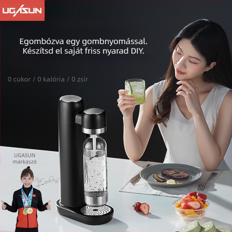 UGASUN buborékvíz-készítő KT-168, 1 L kapacitással és érintéses vezérléssel