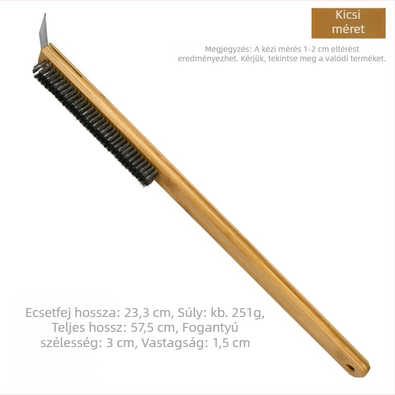 Pizza ecset bambusz fogantyúval – fa sütőeszközök Universea márka