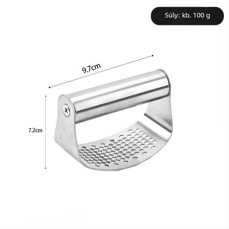 Fokhagyma prés – 304 rozsdamentes acél, többfunkciós, márka Pin Hengzuo, testreszabás és logó nyomtatás