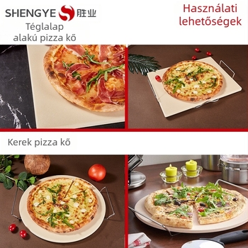 Shengye Cordierite pizza kő sütőhöz, testreszabható forma