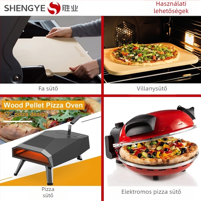 Shengye Cordierite pizza kő sütőhöz, testreszabható forma