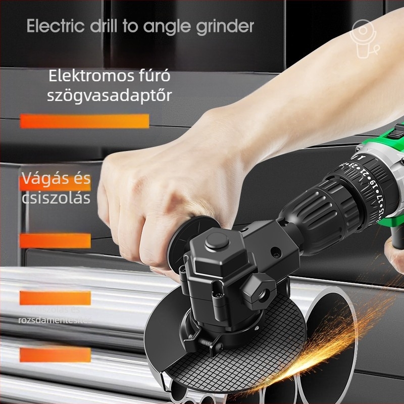 Pisztolytípusú fúróhoz és szögcsiszolóhoz átalakító rudas készlet – polírozás és vágás famegmunkáláshoz (Márka: Jinchengtai)