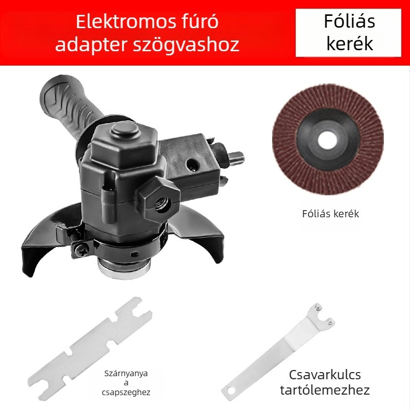 Pisztolytípusú fúróhoz és szögcsiszolóhoz átalakító rudas készlet – polírozás és vágás famegmunkáláshoz (Márka: Jinchengtai)