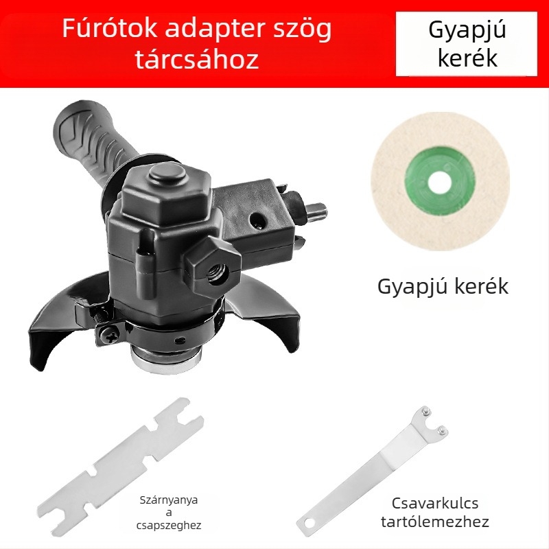 Pisztolytípusú fúróhoz és szögcsiszolóhoz átalakító rudas készlet – polírozás és vágás famegmunkáláshoz (Márka: Jinchengtai)