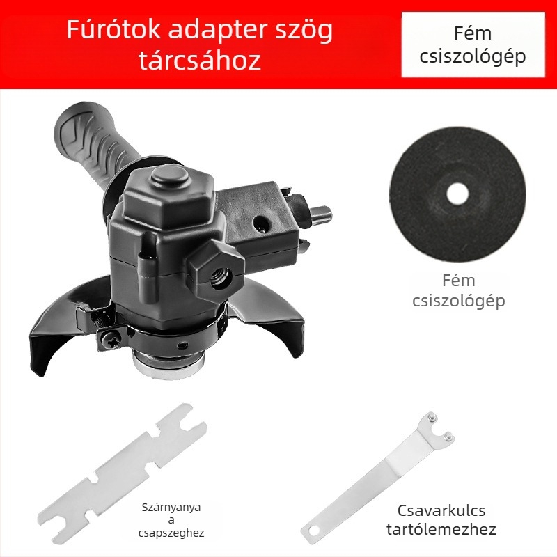 Pisztolytípusú fúróhoz és szögcsiszolóhoz átalakító rudas készlet – polírozás és vágás famegmunkáláshoz (Márka: Jinchengtai)