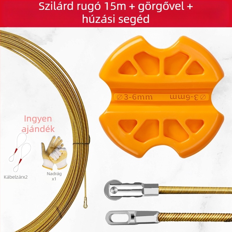 Villanyszerelőknek szánt kábel-vezető eszköz — csúszásmentes kialakítás, Saint Platinum Lion, egyenes csőhöz, általános használat