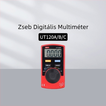 Uni-T UT120A/120C és UT123/125C digitális zsebmultimetter, True RMS, professzionális használatra