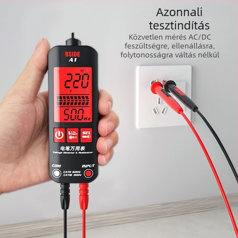BSIDE A1 Automata Digitális Multiméter – Magas Pontosságú Többfunkciós Tesztelő Villanyszerelőknek
