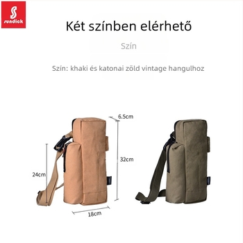 Mountain Guest Kempingfelszerelés-tároló táska — vastag vászonból készült crossbody szervező sátor kiegészítőkhöz
