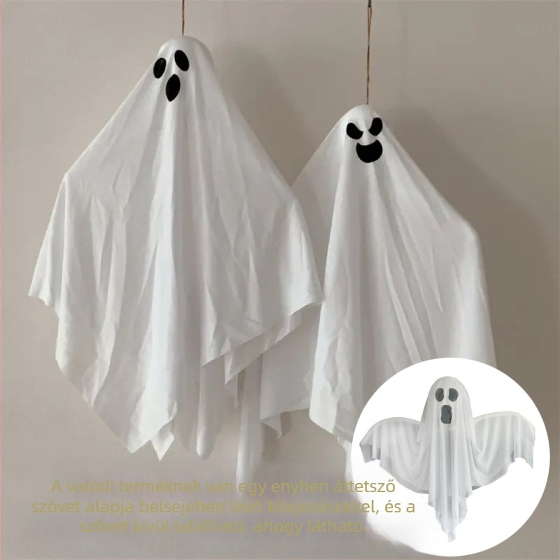 Memory Poetry Halloween világító függő szellem dekoráció – nem importált, nem ajándék, IP-licenc nélkül, fesztiválra alkalmas