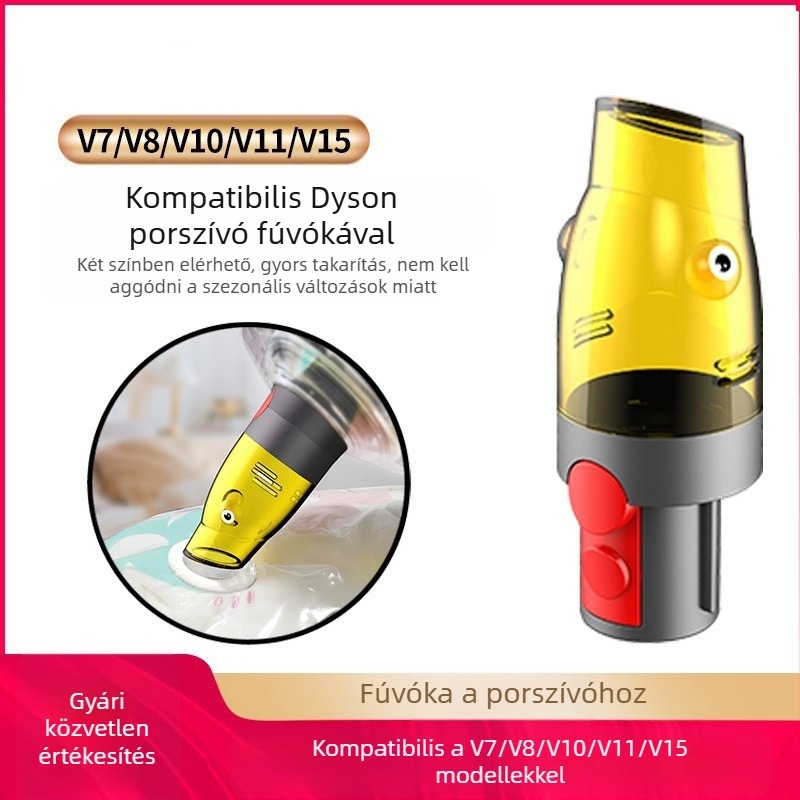 Dyson speciális szívófej tömörített zacskóhoz – kompatibilis V7–V15, otthoni használatra, 21-30 m²